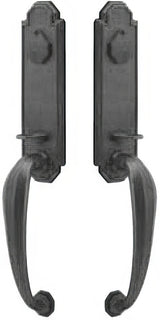 Emtek Octagon Single Cylinder Grip-by-Grip Keyed Entry Tuscany Bronze Handleset