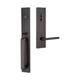 Emtek 4819HLOUSLH Helios Lever Left Hand 2-3/8" and 2-3/4" Backset Single Cylinder Lausanne Tubular Handleset