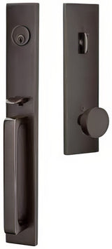 Emtek 4819ROUUS Round Knob 2-3/8" and 2-3/4" Backset Single Cylinder Lausanne Tubular Handleset