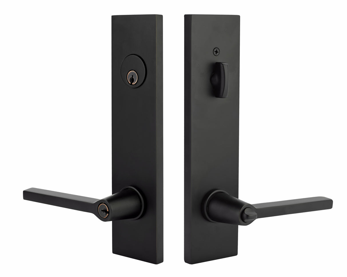 Emtek 5362HLOUS Helios Lever Modern Rectangular Two Point Dummy Lock