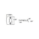 Baldwin 5510.FSTR 1.625" x 2.25" Full Lip Strike Plate