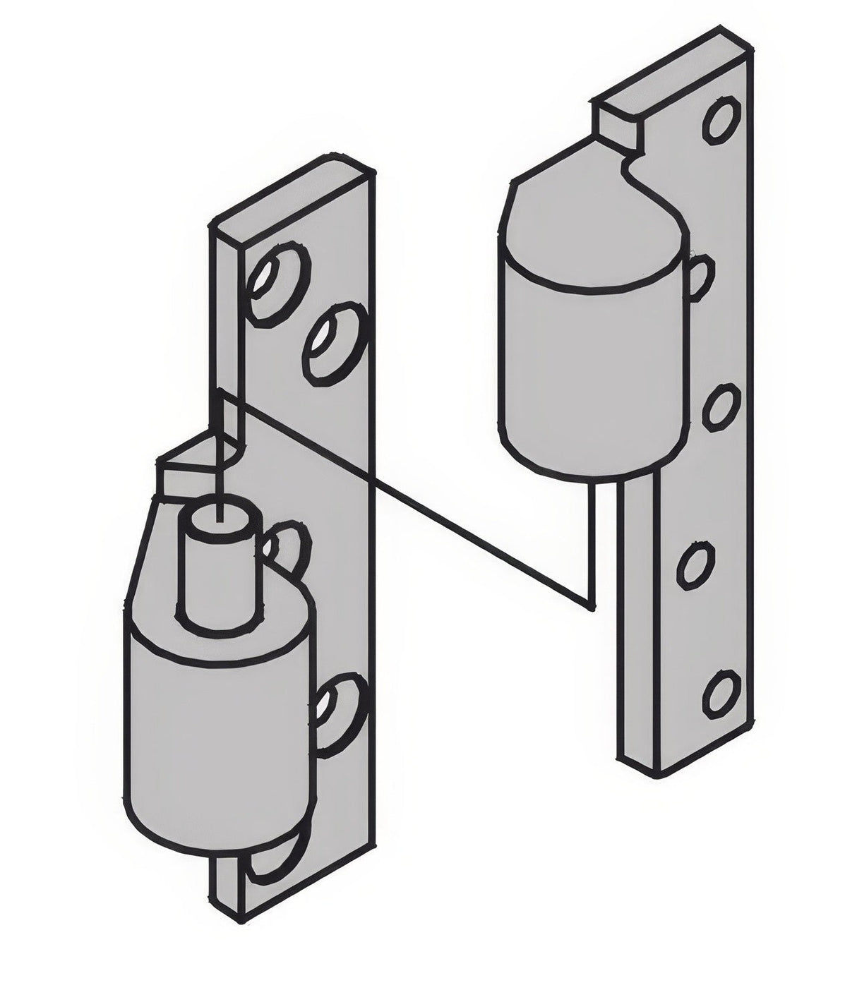 Ives 7215INT-RH Intermediate Brass Pivot