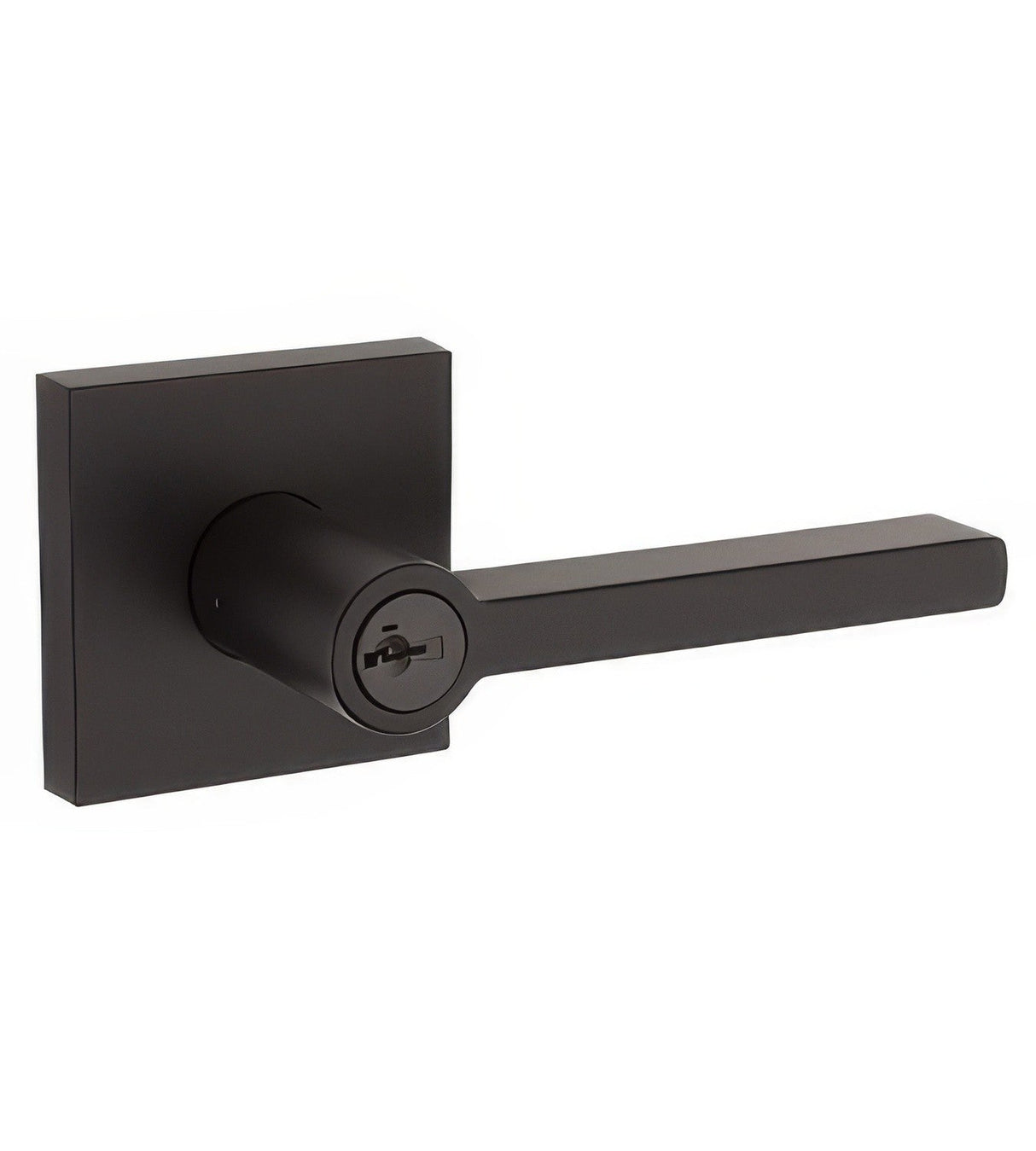 Kwikset 156HFL-S Halifax Single Cylinder Keyed Entry Door Lever Set with Square Rosette