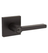 Kwikset 156HFL-S Halifax Single Cylinder Keyed Entry Door Lever Set with Square Rosette