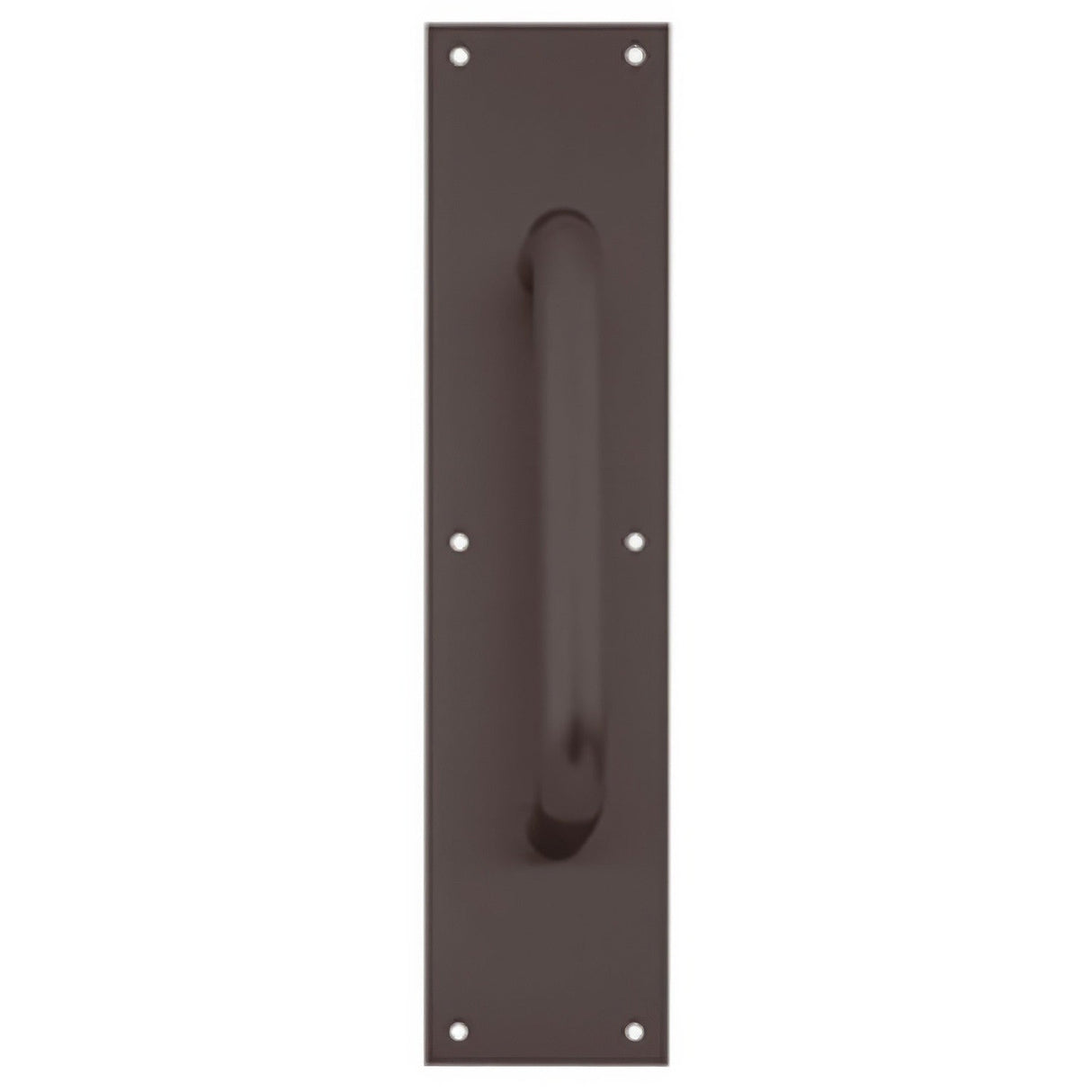 Ives 83028-416-8 4" x 16" Brass Pull Plate with 3/4" Round Handle on 8" Center