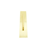 Ives 83028-315 3-1/2" x 15" Brass Pull Plate with 3/4" Round Handle on 8" Center
