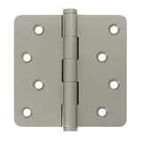 Emtek 91024US 4" x 4" Plain Bearing 1/4" Radius Corners Mortise Hinge - Pair