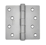 Emtek 91024US 4" x 4" Plain Bearing 1/4" Radius Corners Mortise Hinge - Pair
