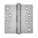 Emtek 91024US 4" x 4" Plain Bearing 1/4" Radius Corners Mortise Hinge - Pair