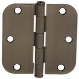 Emtek 91033US 3.5" x 3.5" Plain Bearing 5/8" Radius Corners Mortise Hinge - Pair