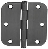 Emtek 91033US 3.5" x 3.5" Plain Bearing 5/8" Radius Corners Mortise Hinge - Pair