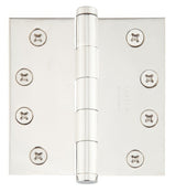 Emtek 92015US 4.5" x 4.5" Square Corner Plain Bearing Mortise Hinge - Pair