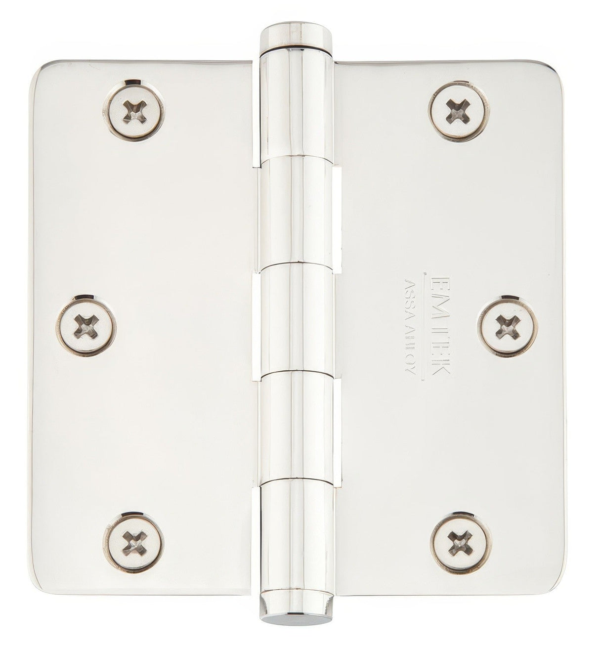 Emtek 92023US 3.5 x 3.5 Plain Bearing 1/4" Radius Corners Mortise Hinge