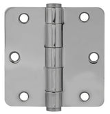 Emtek 92023US 3.5 x 3.5 Plain Bearing 1/4" Radius Corners Mortise Hinge
