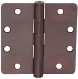 Emtek 4.5" x 4.5" Plain Bearing 1/4" Radius Corners Mortise Hinge - Pair