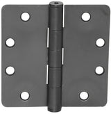 Emtek 4.5" x 4.5" Plain Bearing 1/4" Radius Corners Mortise Hinge - Pair