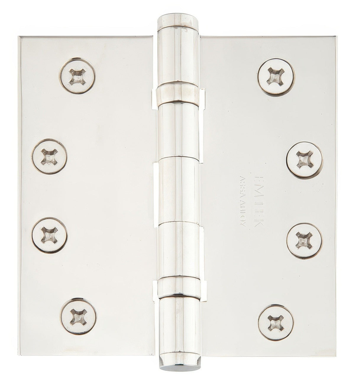 Emtek 4" x 4" Square Corner Ball Bearing Mortise Hinge - Pair