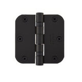 Emtek 94023US 3-1/2" x 3-1/2" Plated Steel Heavy Duty 1/4" Radius Round Corner Ball Bearing Hinges - Pair