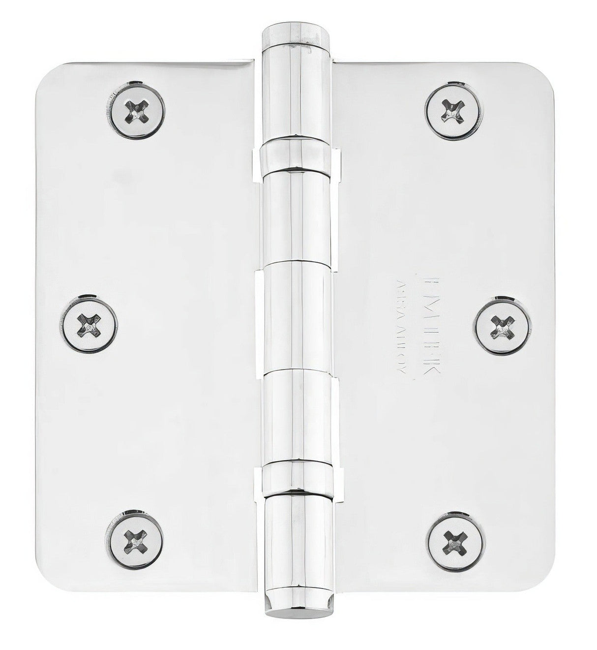 Emtek 3.5" x 3.5" Ball Bearing 5/8" Radius Corners Mortise Hinge - Pair