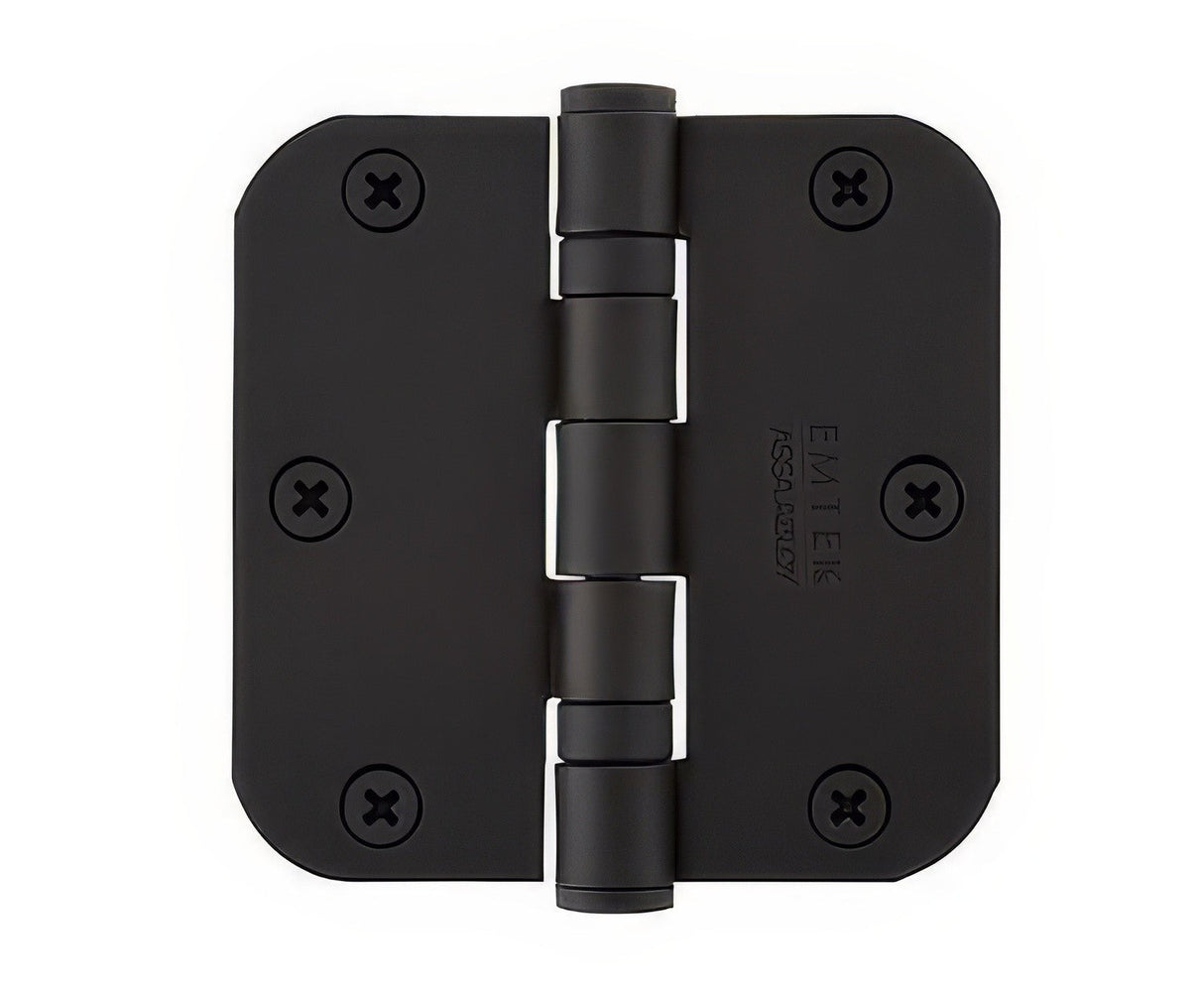 Emtek 3.5" x 3.5" Ball Bearing 5/8" Radius Corners Mortise Hinge - Pair