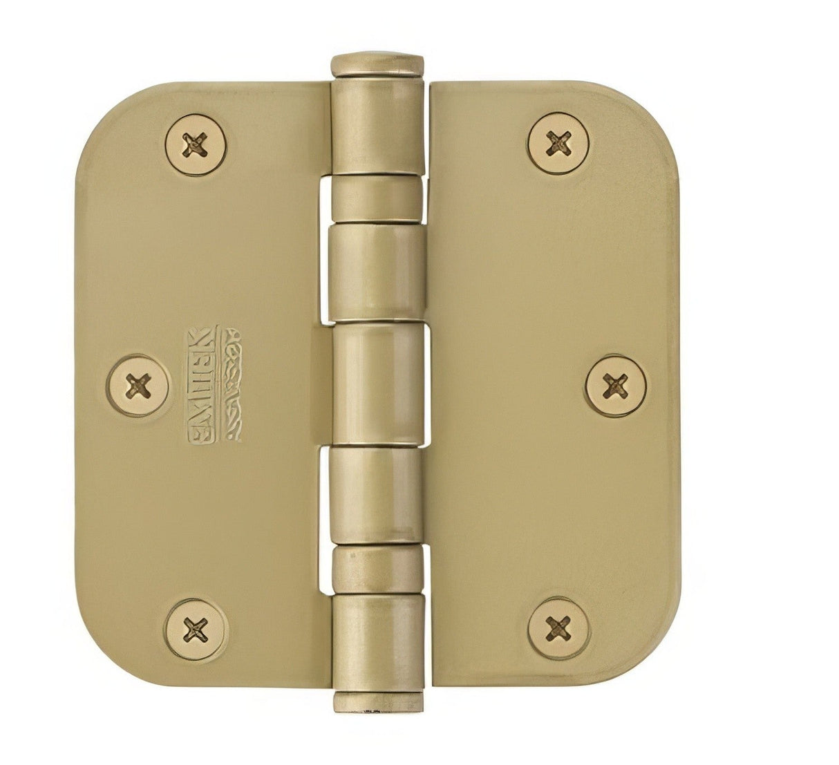 Emtek 3.5" x 3.5" Ball Bearing 5/8" Radius Corners Mortise Hinge - Pair