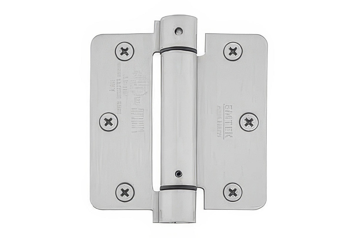 Emtek 3.5" x 3.5" Spring Mortise Hinge with 1/4" Radius Corners - Pair NRP