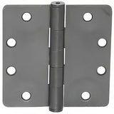 Emtek 96225US 4.5" x 4.5" Solid Brass 1/4" Radius Corner Plain Bearing Mortise Hinge - Pair