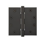 Emtek 4.5" x 4.5" Solid Brass Square Corner Ball Bearing Mortise Hinge - Pair