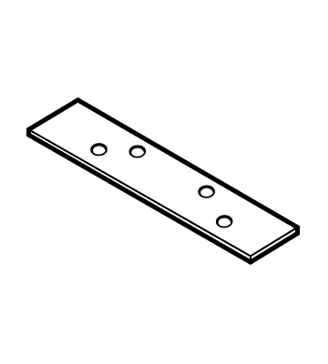 Don-Jo HR2154.5 4-1/2 Blank Hinge Reinforcement