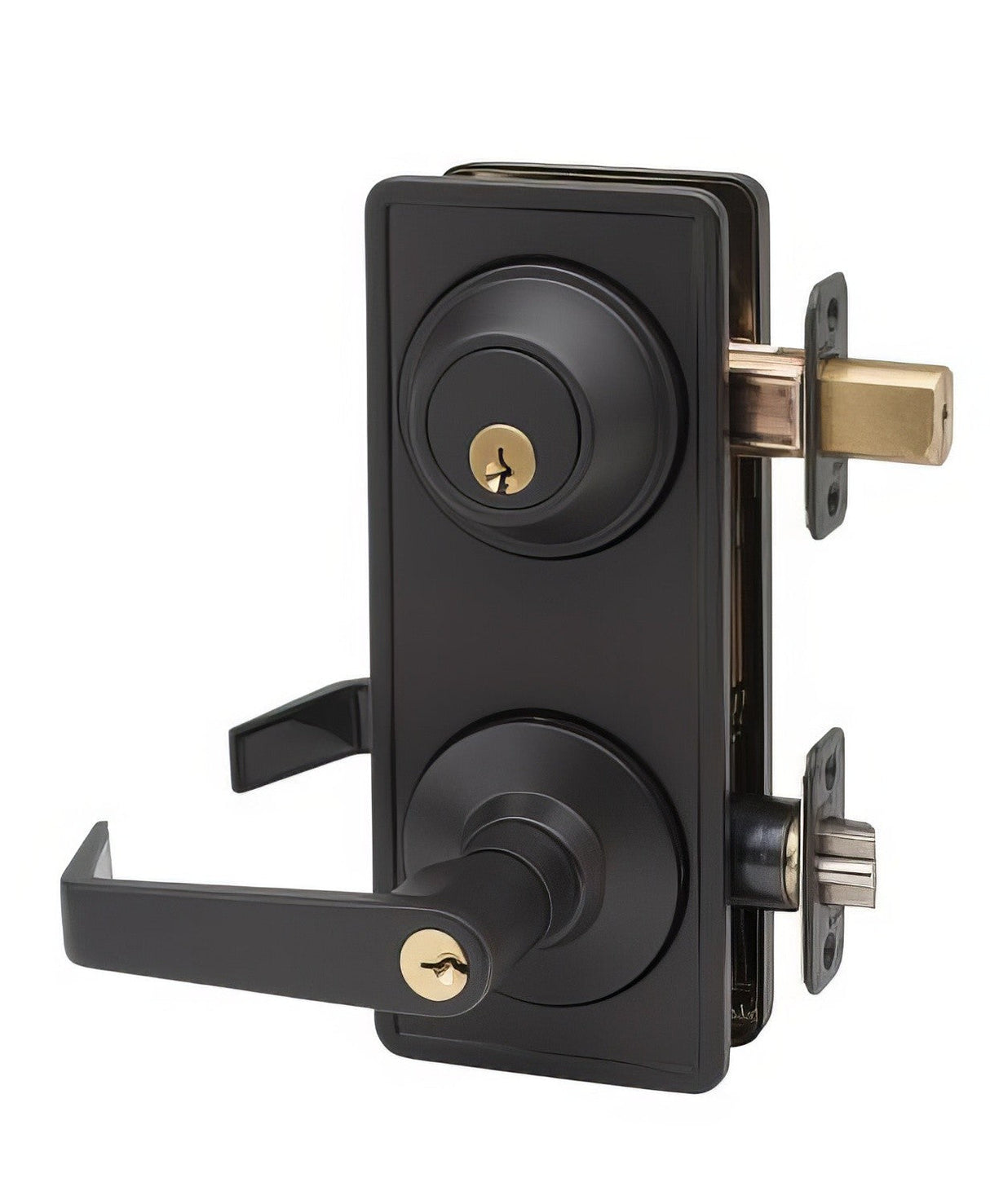 Copper Creek AL6941 Avery Lever Interconnected Keyed Entry/Office Set