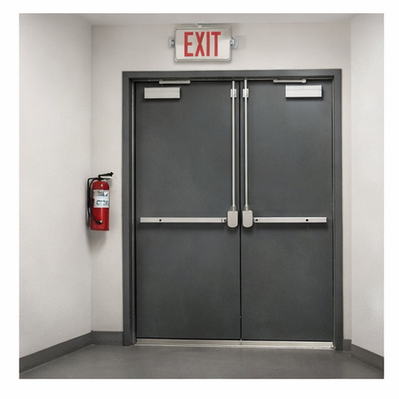 Commercial door hardware guide covering code and compliance basics with exit door example