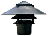 Dabmar Lighting D5000-310 Cast Alum Pagoda 3-Tier 3" Base 10" Top 120V E26 No Lamp