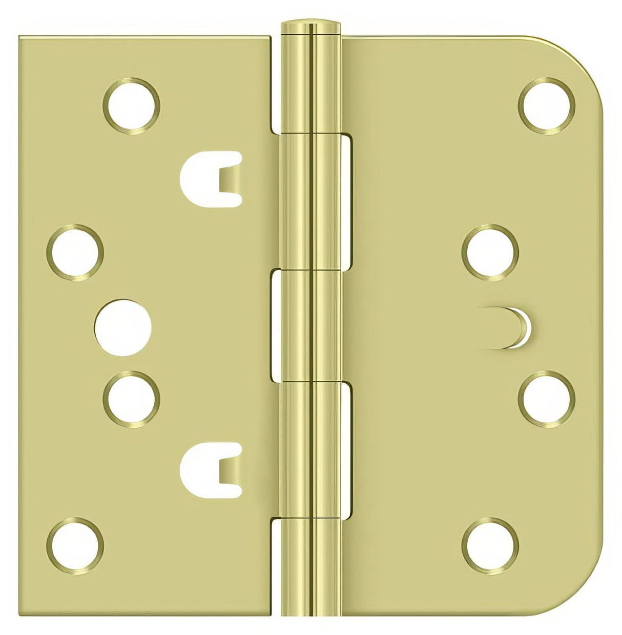 Deltana DE44058TT 4x 4" Square x 5/8" Radius Corner Steel Door Hinge