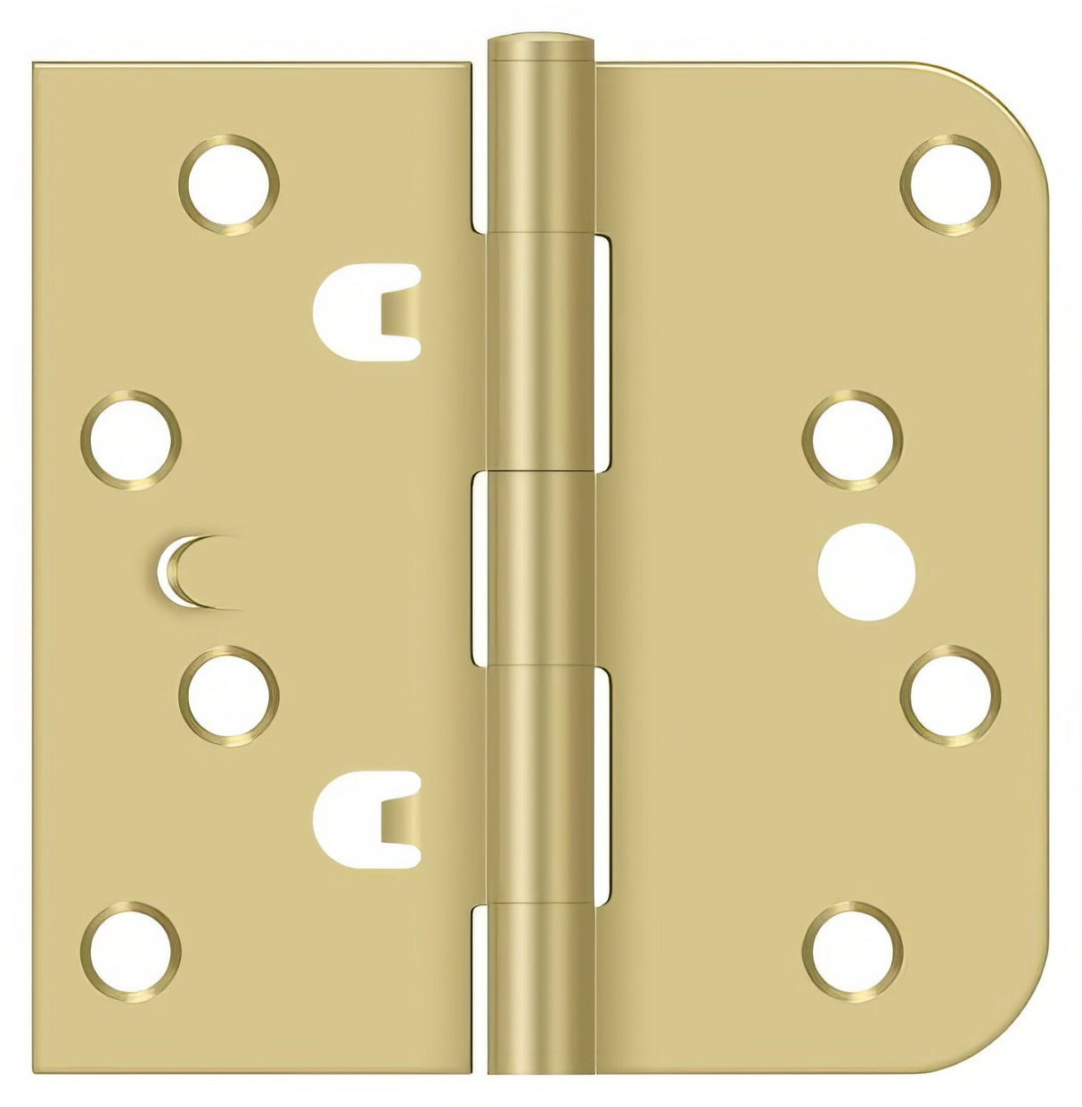 Deltana DE44058TT 4x 4" Square x 5/8" Radius Corner Steel Door Hinge
