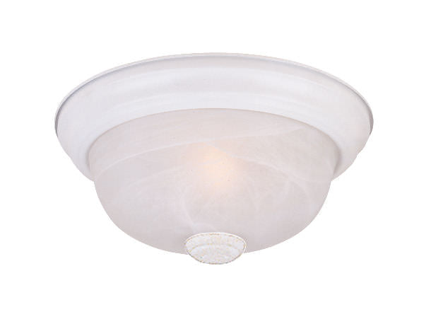 Designers Fountain 1257S-WH-AL 2 Light Small Flushmount With Alabaster Glass