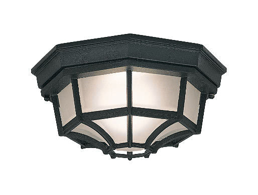 Designers Fountain 2067-BK 1 Light 10 1/2" Flushmount Marine Style Lantern