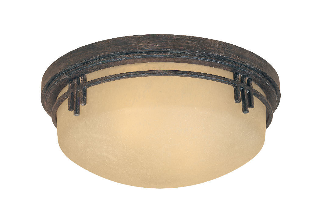 Designers Fountain 82121-WM Mission Ridge Asian Two Light Down Lighting Flushmount