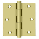 Deltana DSB355 3-1/2" x 3-1/2" Square Corner Door Hinge