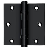 Deltana DSB35B 3-1/2" x 3-1/2" Square Corner Ball Bearing Door Hinge