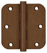 Deltana DSB35R5-R 3-1/2" x 3-1/2" 5/8" Radius Corner Door Hinge
