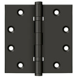Deltana DSB45B 4-1/2" x 4-1/2" Square Corner Ball Bearing Door Hinge