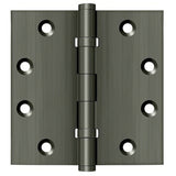 Deltana DSB45B 4-1/2" x 4-1/2" Square Corner Ball Bearing Door Hinge