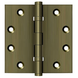 Deltana DSB45B 4-1/2" x 4-1/2" Square Corner Ball Bearing Door Hinge