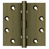 Deltana DSB45B 4-1/2" x 4-1/2" Square Corner Ball Bearing Door Hinge