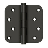 Deltana DSB4R5-RZ 4" x 4" 5/8" Radius Corner Door Hinge