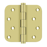 Deltana DSB4R5-RZ 4" x 4" 5/8" Radius Corner Door Hinge