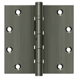 Deltana DSB55NB 5" x 5" NRP Square Corner Ball Bearing Door Hinge