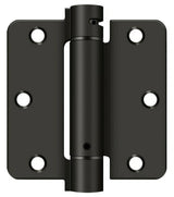 Deltana DSH35R4 3-1/2" x 3-1/2" NRP Spring Hinge with 1/4" Radius Corner - Sold Each