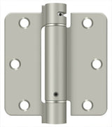 Deltana DSH35R4 3-1/2" x 3-1/2" NRP Spring Hinge with 1/4" Radius Corner - Sold Each