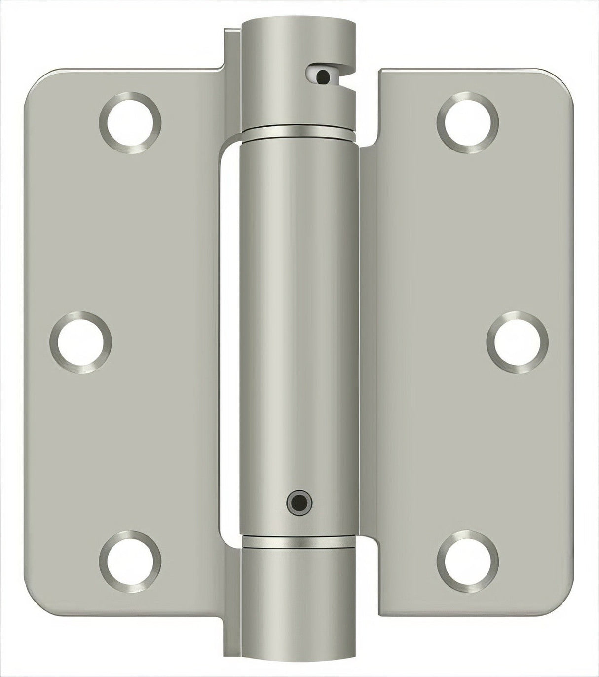 Deltana DSH35R4 3-1/2" x 3-1/2" NRP Spring Hinge with 1/4" Radius Corner - Sold Each